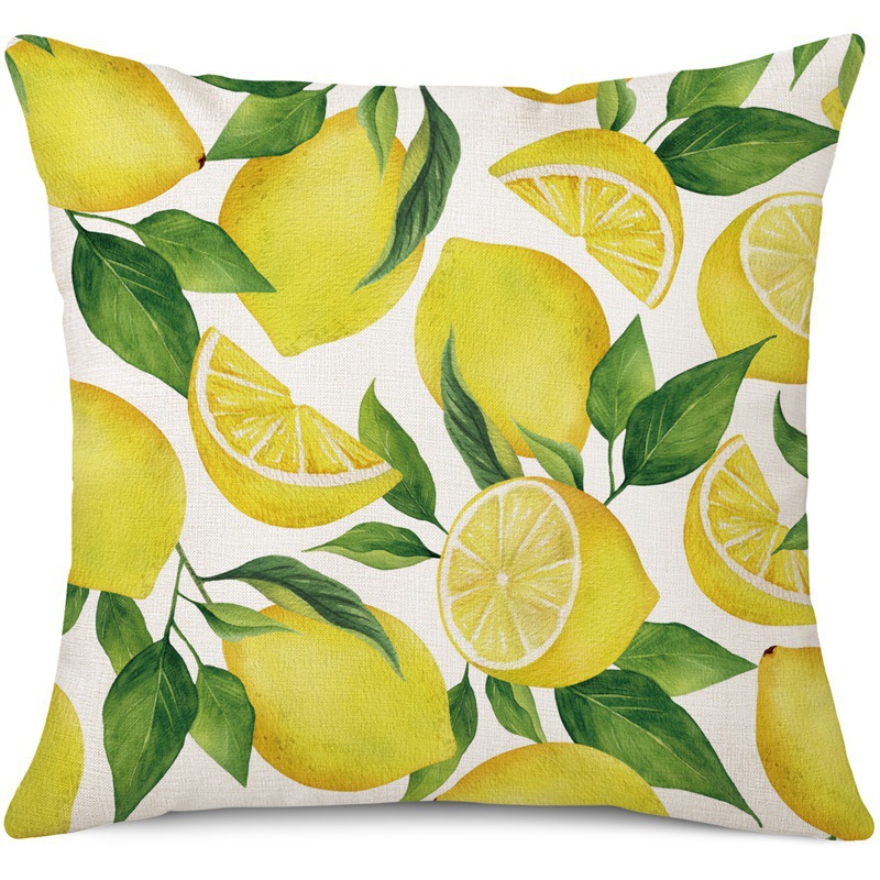 Amazon limón fresco serie de frutas almohada de oficina siesta almohada almohada de casa almohada de cubierta