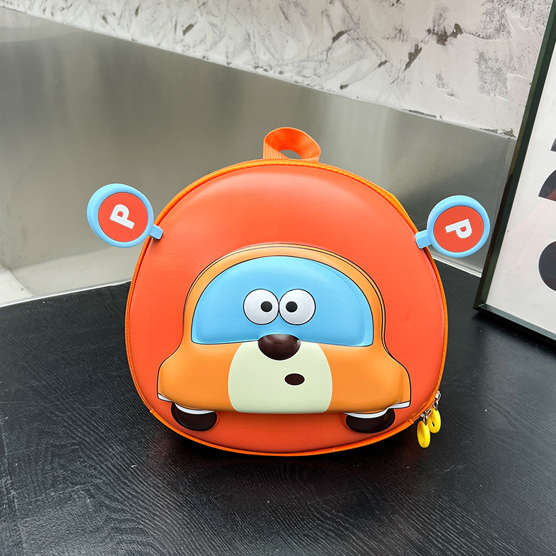 2025 nueva mochila de jardín de infantes lindo coche bebé mochila ligera para niños niñas mochila de cáscara de huevo