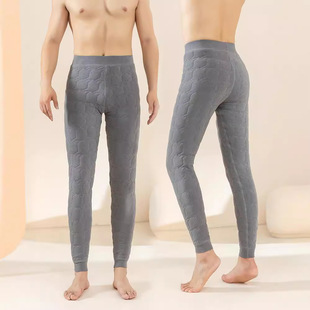 Men's New Silk Cotton Pants Winter Outer Wear High Waist Warm Pants Slim-fit fleece-lined Thickened Autumn Pants plus size Cotton Pants for Men