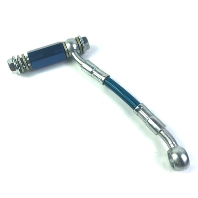 Other brake systems, brake upper pump brake - blue-double-through-15cm-tubing-with-screws
