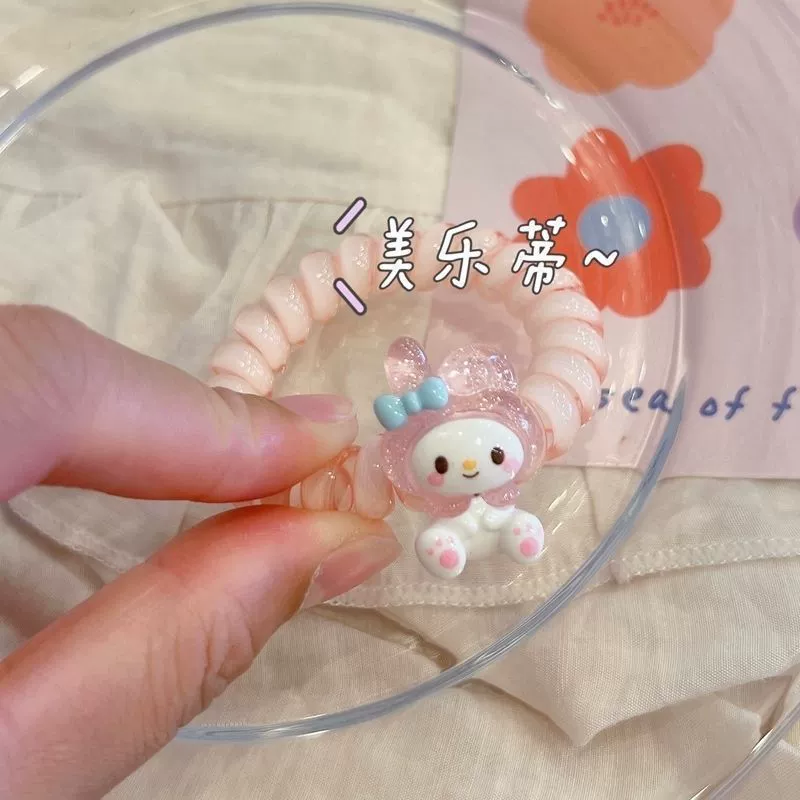 Sanrio, милый резинка для волос, телефон, высокоэластичный чехол для подруги