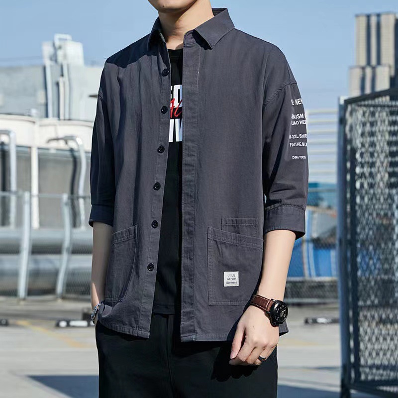 Cotton shirt for leisure