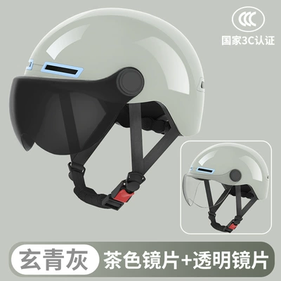 Motosiklet kaskı (dəbilqə) | helmet - black-green-gray-transparent-lens-brown-lens