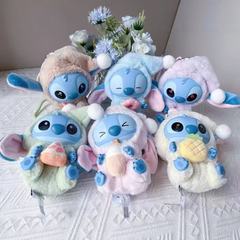 Stitch は眠いけど、ぬいぐるみのビニール人形のペンダントを一口食べるかわいいぬいぐるみのペンダント