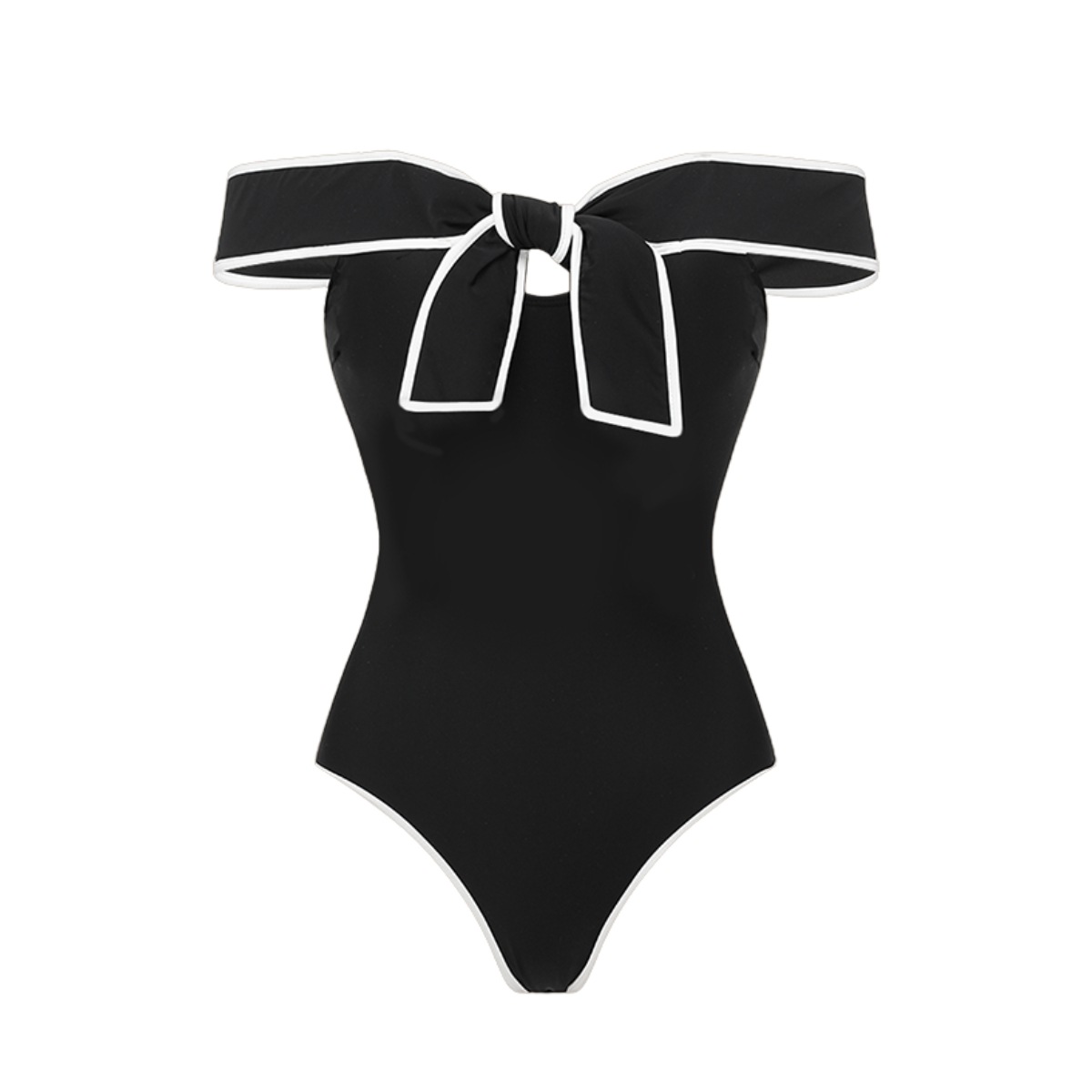 Fato de banho de mulher com laço e controlo de barriga_voghion.com