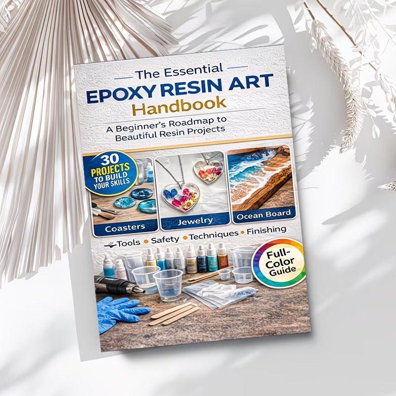 Cross-Border New Product Epoxy Resin Art Beginner's Guide: Includes 30 Beginner Projects with Labeling Options for Dropshipping
