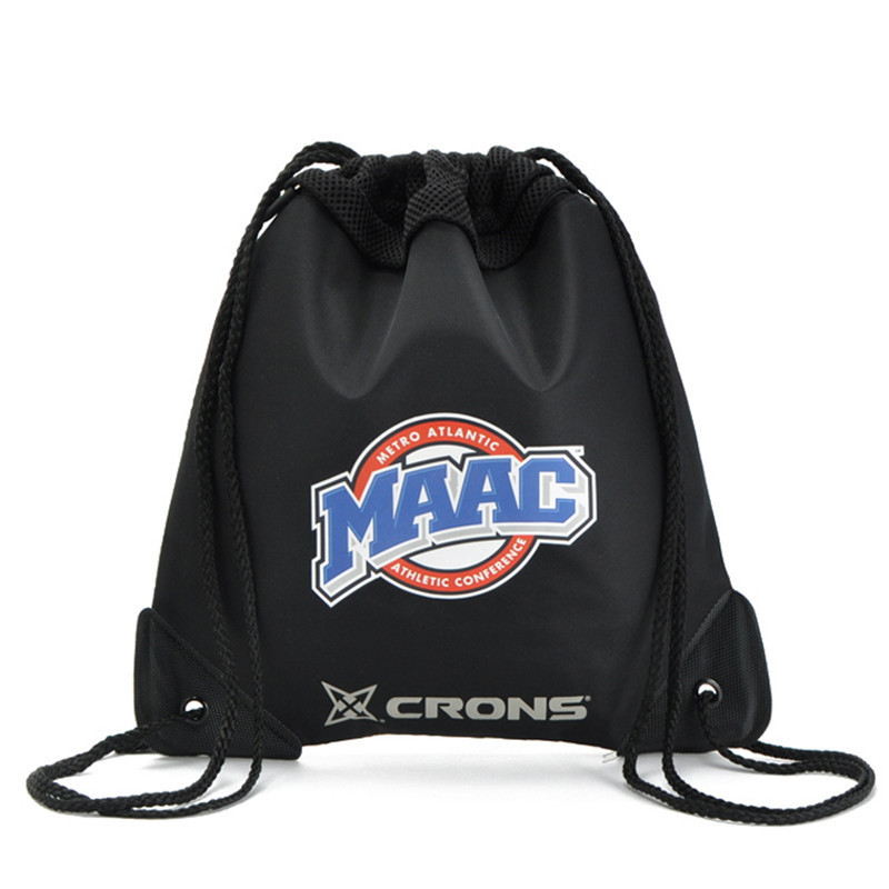 厂家直供双肩束口背袋抽绳运动健身双肩包带拉链女式男式束口袋