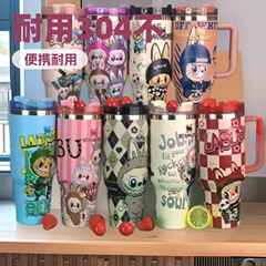 跨境热销新款圣诞节搞怪创意款40oz拉布布卡通款不锈钢车载冰霸杯
