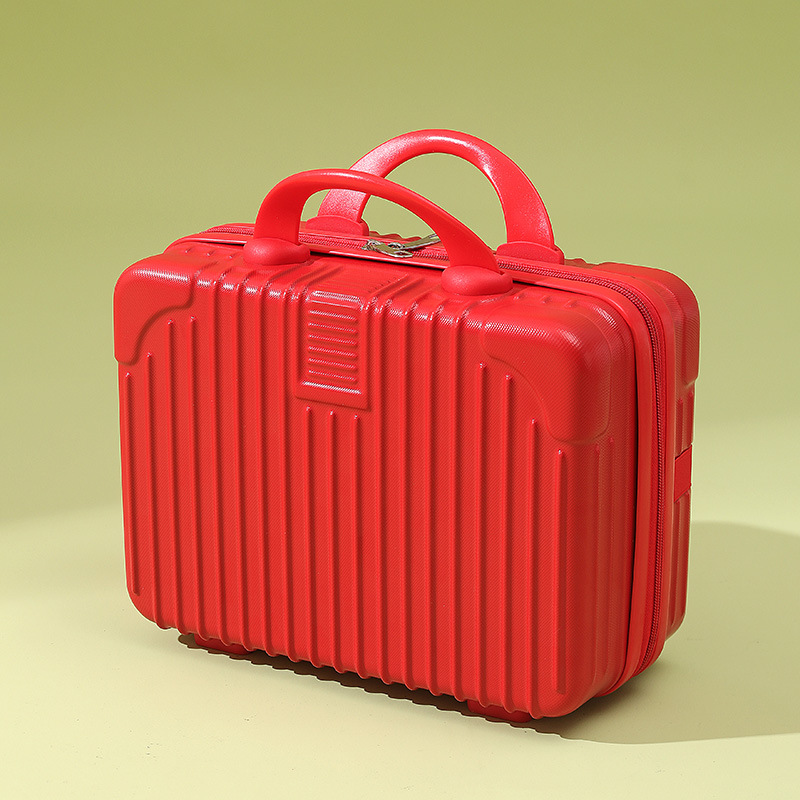 สีแดงสด / เคสเครื่องสำอางอเนกประสงค์14นิ้ว