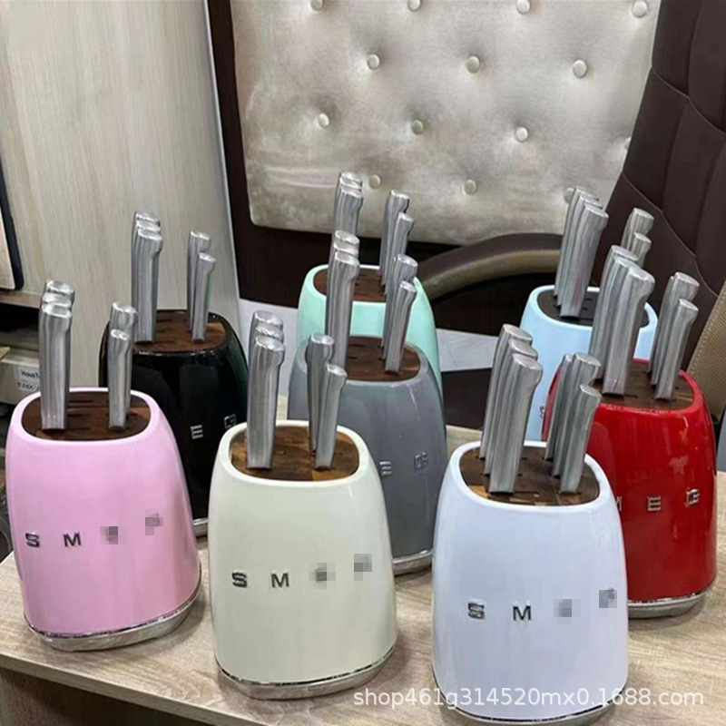 Original S/Meg S-Meg g Knife Set Retro Household Kitchen Stainless Steel 7-Piece Set Japanese-Style Knife Complete Set