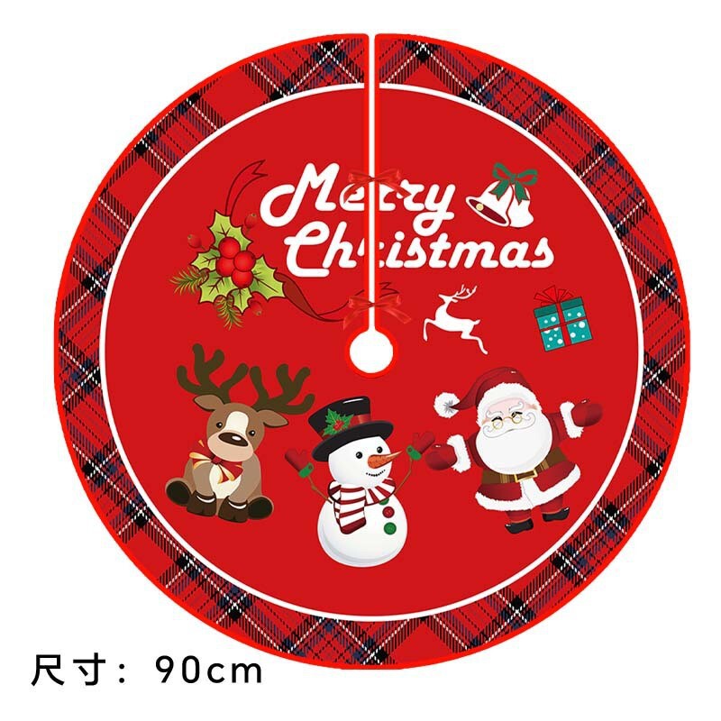 国境を越えたクリスマス装飾用品の雰囲気配置雪花箔押しベルベットの木のスカートの雰囲気配置クリスマスツリーの底|undefined