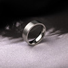 Ring stainless steel for beloved, 750 sample gold, 6mm, wholesale