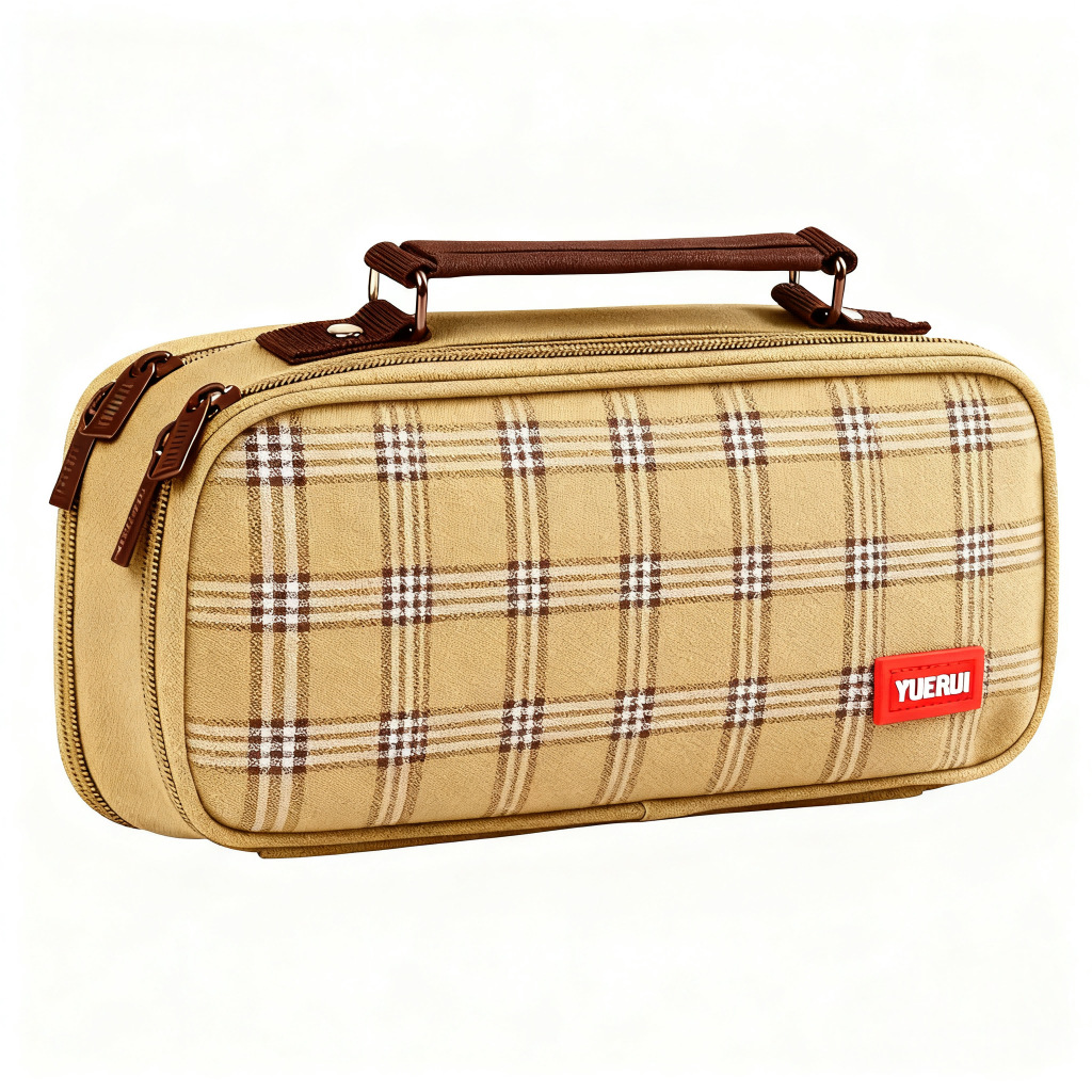 Estuche para lápices de gran capacidad para estudiantes de primaria y secundaria, bolsa de almacenamiento de papelería, caja de lápices multifuncional portátil con doble cremallera, estilo coreano