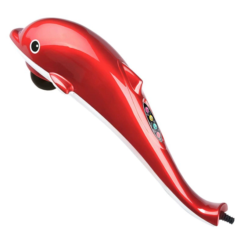 Массажер для дельфинов Многофункциональный Электрический выбивающий назад Поясничный шейный отдел Ручной бытовой вибратор для всего тела