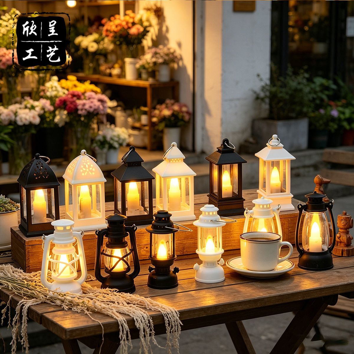 Vintage lámpara de queroseno vela electrónica luz de noche ambiente navideño vela led decoración decoración de mesa