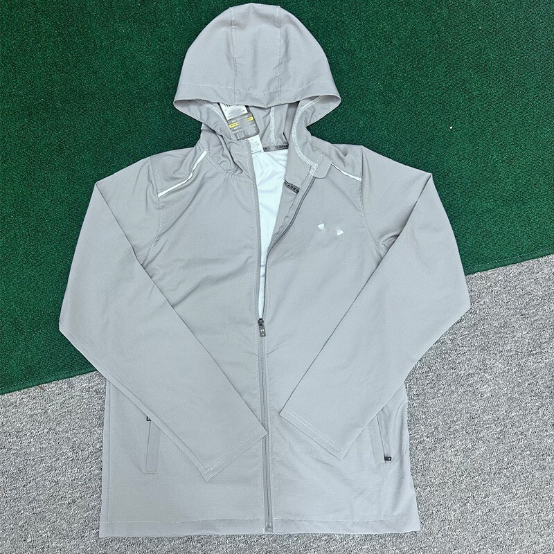 Wholesale Ice Silk Sports Jacket for Men, Spring and Autumn, Sun Protection, Thin, Windproof, Hooded, Quick-Dry, Breathable, Zippered Jacket, Trendy Wholesale Ice Silk Sports Jacket for Men, Spring and Autumn, Sun Protection, Thin, Windproof, Hooded, Quick-Dry, Breathable, Zippered Jacket, Trendy