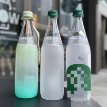 亚马逊供应户外运动水瓶渐变可乐杯304真空保温杯塑胶可乐瓶