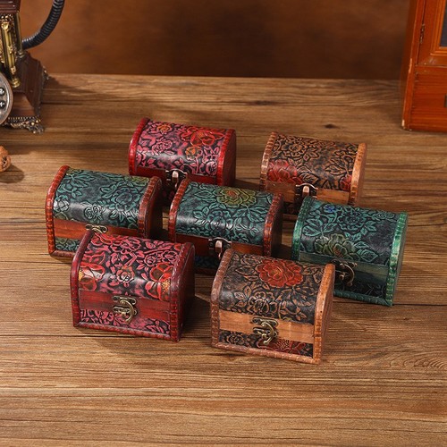 Factory-made European-style vintage distressed small box, storage organizer, jewelry box, accessory packaging, gift box—wholesale