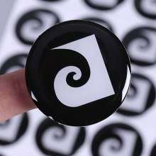 跨境水晶滴塑标牌不干胶图案滴胶贴纸塑胶标签茶叶陶瓷logo贴定做