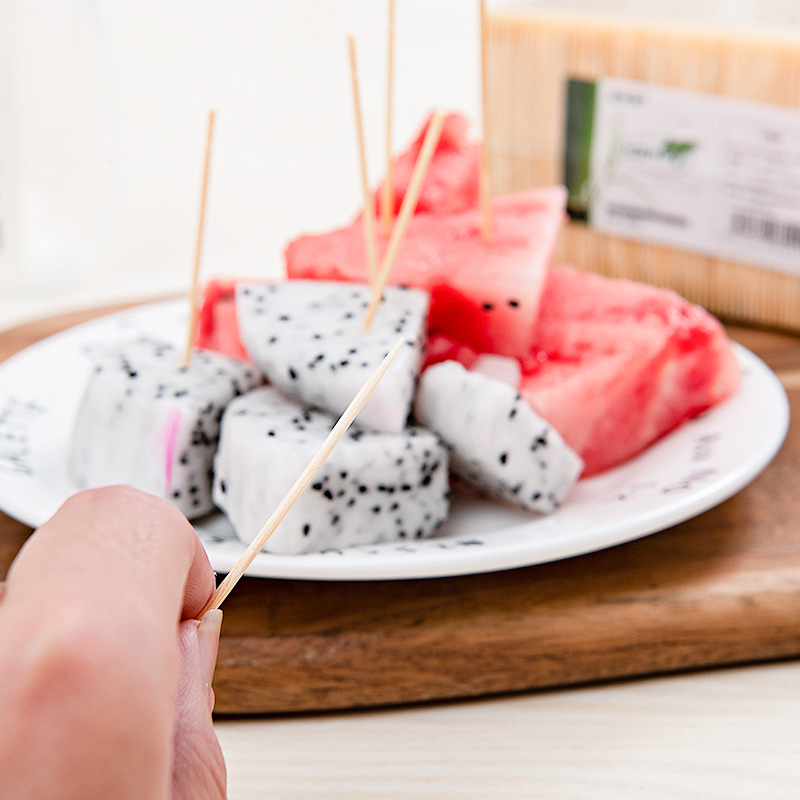 Restaurantes y restaurantes palillos de dientes tienda insignia palillos de bambú comerciales caseros desechables palillos de dientes caja de palillos de dientes de cabeza única