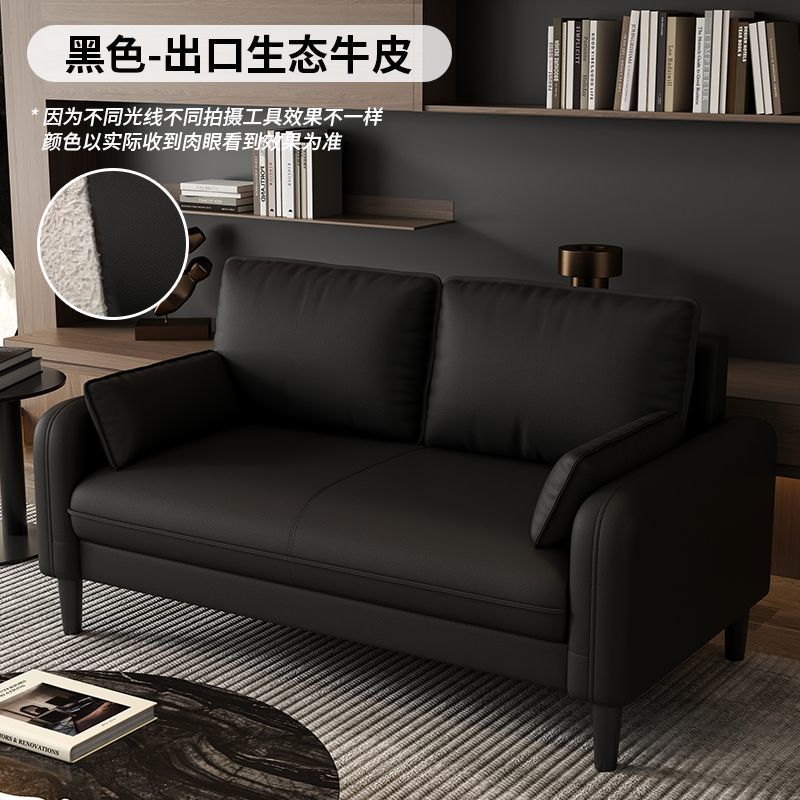 Foreign trade ecological cowhide-black