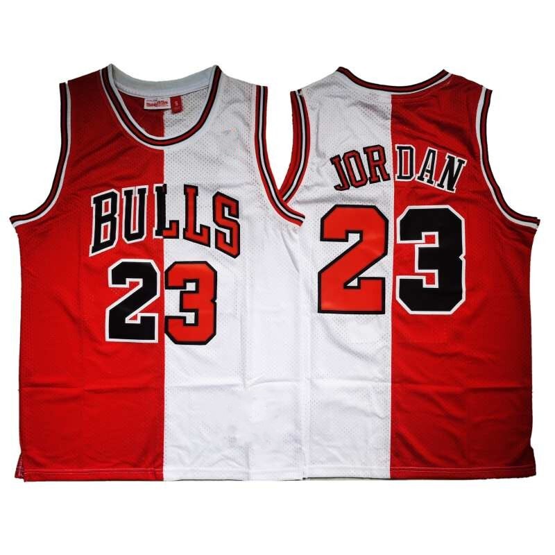 Color-Blocked Half-Basketball Jersey with Embroidered Mn Retro Version 23 # Jordan 15 # Carter 12 # 33 # Bird Color-Blocked Half-Basketball Jersey with Embroidered Mn Retro Version 23 # Jordan 15 # Carter 12 # 33 # Bird