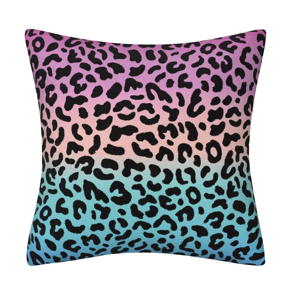 Abstract leopard pattern short plush pillow sleeve home decoration pillow sleeve living room sofa back pillow pillow cushion cover
