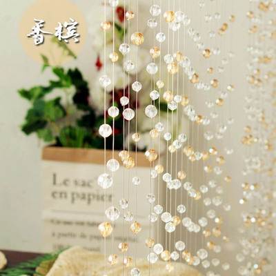 New Crystal Curtain Living Room Partition Curtain Entrance Bedroom Door Curtain Pendant Home Room Decoration Bead Curtain Free New Product