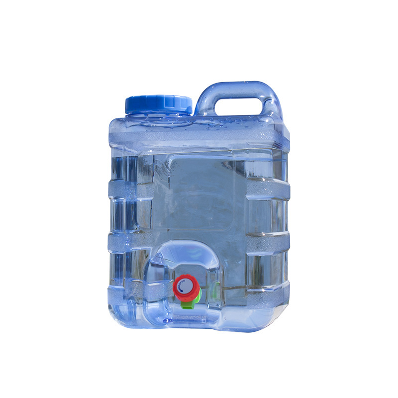 竖方桶纯净水桶透明桶水桶pc食品级户外露营矿泉水桶家用净水桶|undefined