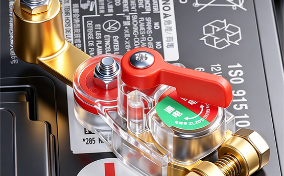 Cross-border, universal positive and negative terminal, high-quality, new model, manual brass thickened battery disconnect switch for cars, designed to prevent battery drain
