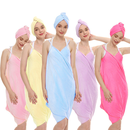 Longli Towel Beauty Salon Print Bath Towel Set Wholesale Coral Fleece Thick Large Size Bath Robe