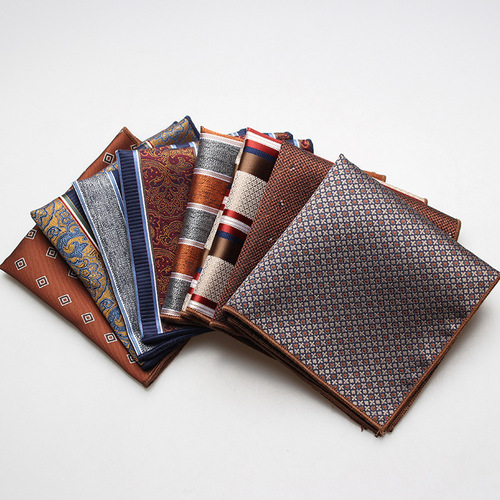 Polyester suit pocket square, suit dress accessories chest scarf, small square scarf, wedding host banquet business wholesale