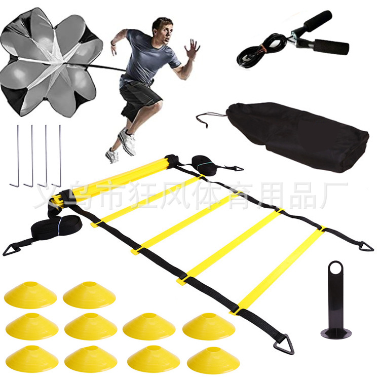 Комплектация 3: 6-метровая 12-секционная лестница + 10 посуды + стеллаж + гвозди + зонтик + скакалка + сумка.