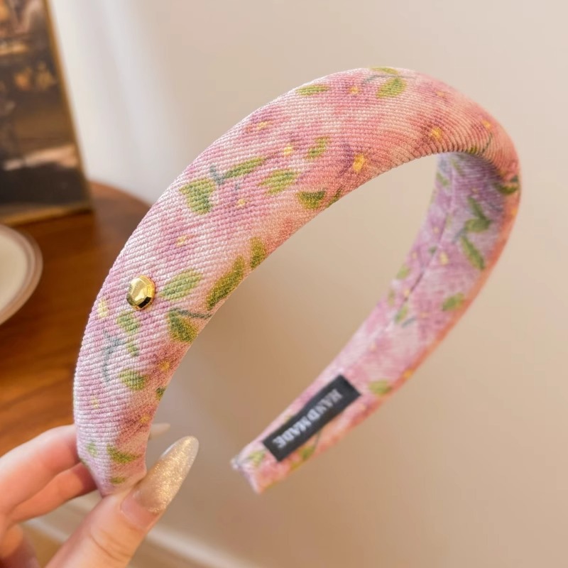 Año nuevo diadema roja cabello femenino presionando horquilla 2024 celebridad de Internet nuevo estilo diadema Paquete de cabello retro temperamento accesorios para el cabello de Año Nuevo