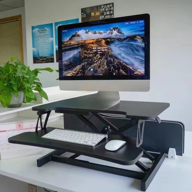 Mesa de elevación de computadora portátil de pie de escritorio de escritorio plegable elevación mesa de soporte