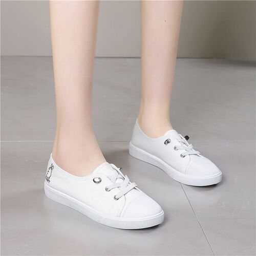 Spring New Canvas Shoes Women's Korean Style Versatile Black Fabric Shoes Casual Ulzzang Student Platform Shoes