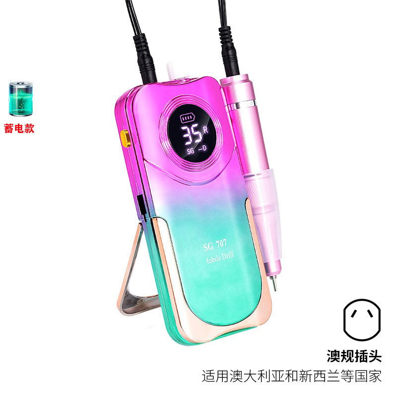 Amoladora de uñas de almacenamiento de energía 35000 Amoladora portátil de alta velocidad Amoladora de uñas inteligente Herramientas de uñas transfronterizas