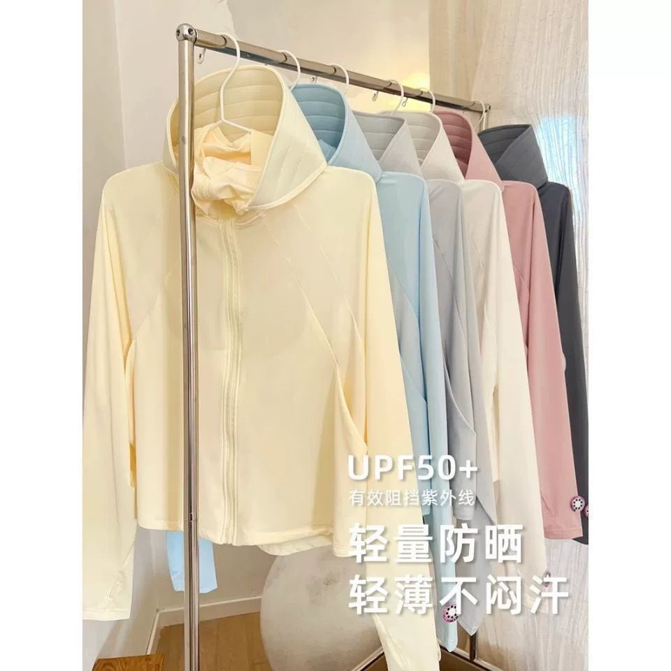 Солнцезащитная одежда для женщин, новинка 2025 года, летняя уличная солнцезащитная одежда из ледяного шелка, дышащая куртка с защитой от УФ-лучей, тонкая солнцезащитная рубашка