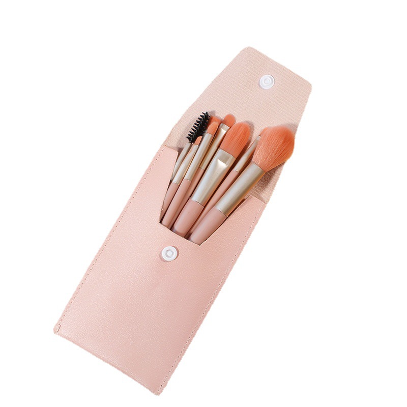 Venta directa de fábrica ocho 8 macarons maquillaje cepillo principiante portátil corrector cepillo base cepillo maquillaje cepillo conjunto completo transfronterizo