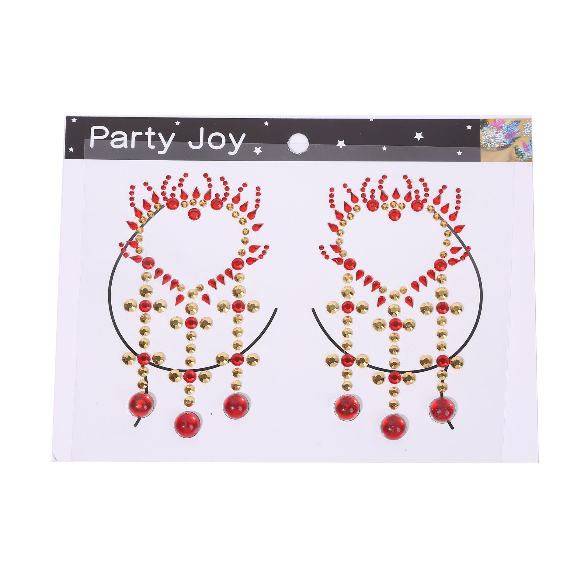 Venta caliente pegatinas de pecho sexy bikini pegatinas de pecho equipo de carnaval transfronterizo decoraciones navideñas damas Chest patch