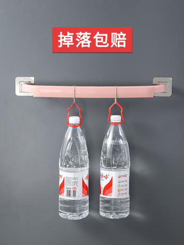 A947 Towel Rack without Drilling Bathroom Kitchen Dishcloth Hook Rack Children's Towel Bar Bathroom Shelf Organizer Home Hanging