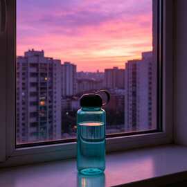 1000ml 单层广口塑料水杯食品级材质户外运动便携大容量喝水壶防