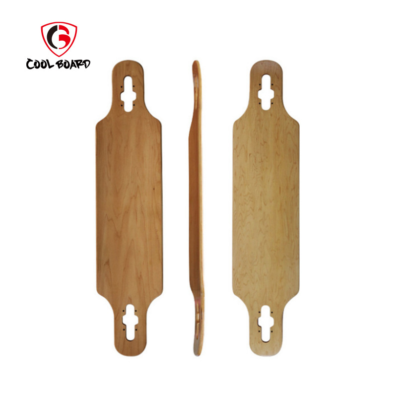 滑板板面厂家销售定制平板穿透板 A级东北枫加枫长板穿透板片