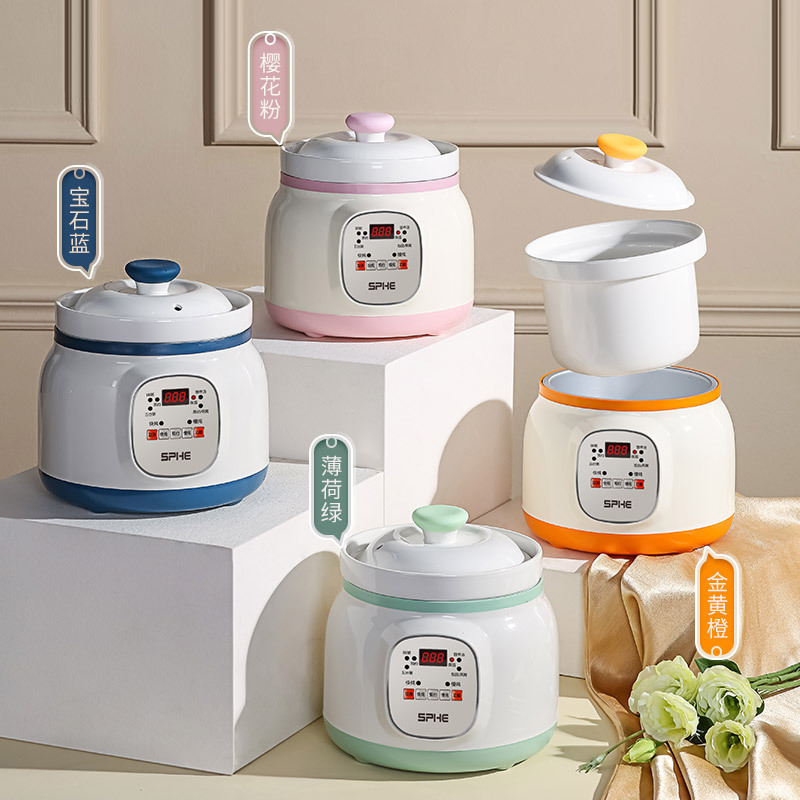 Ceramic Electric Stew Pot, Fully Automatic Smart Soup Pot, Porridge Pot, Good Household Quick Stew Pot, Bird's Nest Bb Porridge Food Supplement