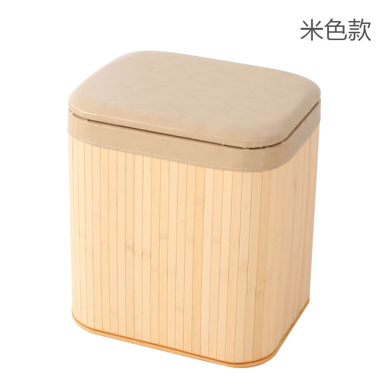 Taburete de bambú, taburete de almacenamiento, taburete de almacenamiento, taburete pequeño, taburete de cambio de zapatos, taburete de cambio de zapatos, taburete bajo, caja de almacenamiento de juguetes