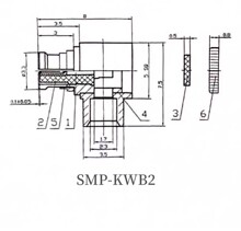 ���I�B����SMP-KWB2 SMP��ĸ�^ �m��086/RG405����넂��| 18G