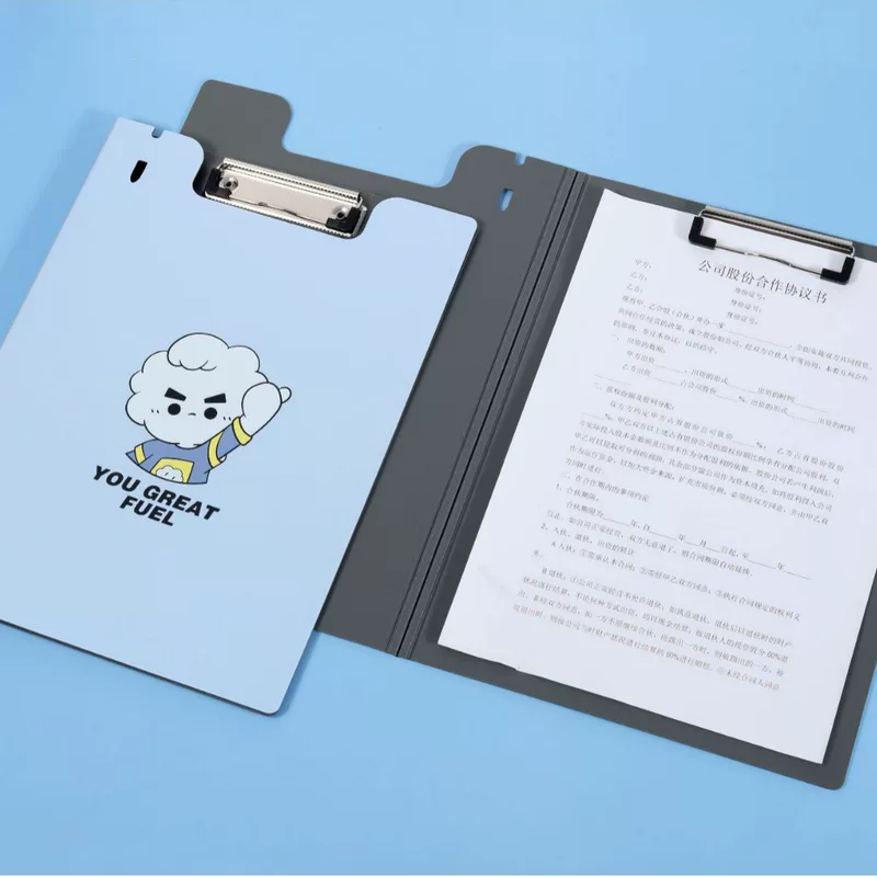 Kangbai Cartoon universal cute folder, notebook, storage system, increased thickness
