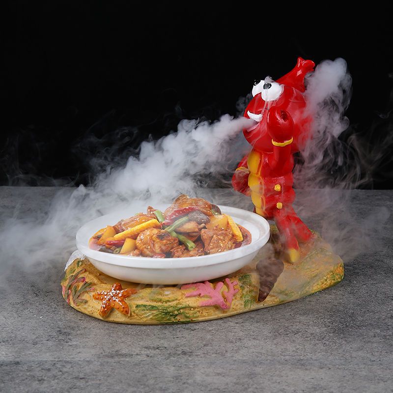 노란색 바닥 가재 접시