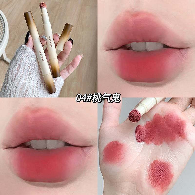 Gege Bear Velvet Mist Lip Powder Cream Silk Shine False Brilliant Facial Mat Maquillaje