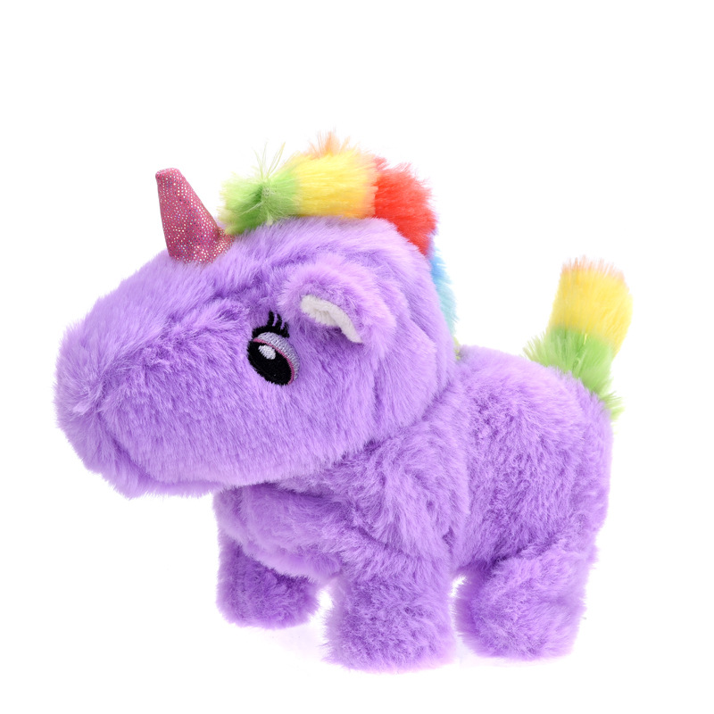 Unicornio Electrónico de Peluche de Vellón Coral, Interactivo, para Niños image 12